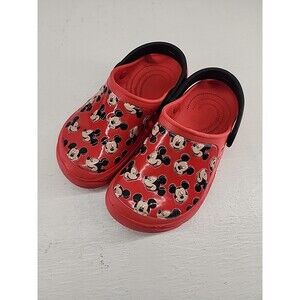 Kids Mickey Mouse Clogs Disney Character Sandals Youth Clog Slip On Shoes Sz13/1